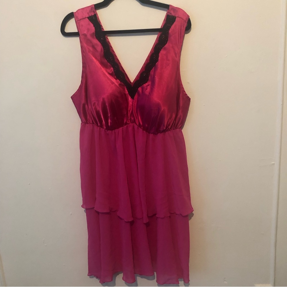 Fashion bug pink babydoll nightie sz 2X